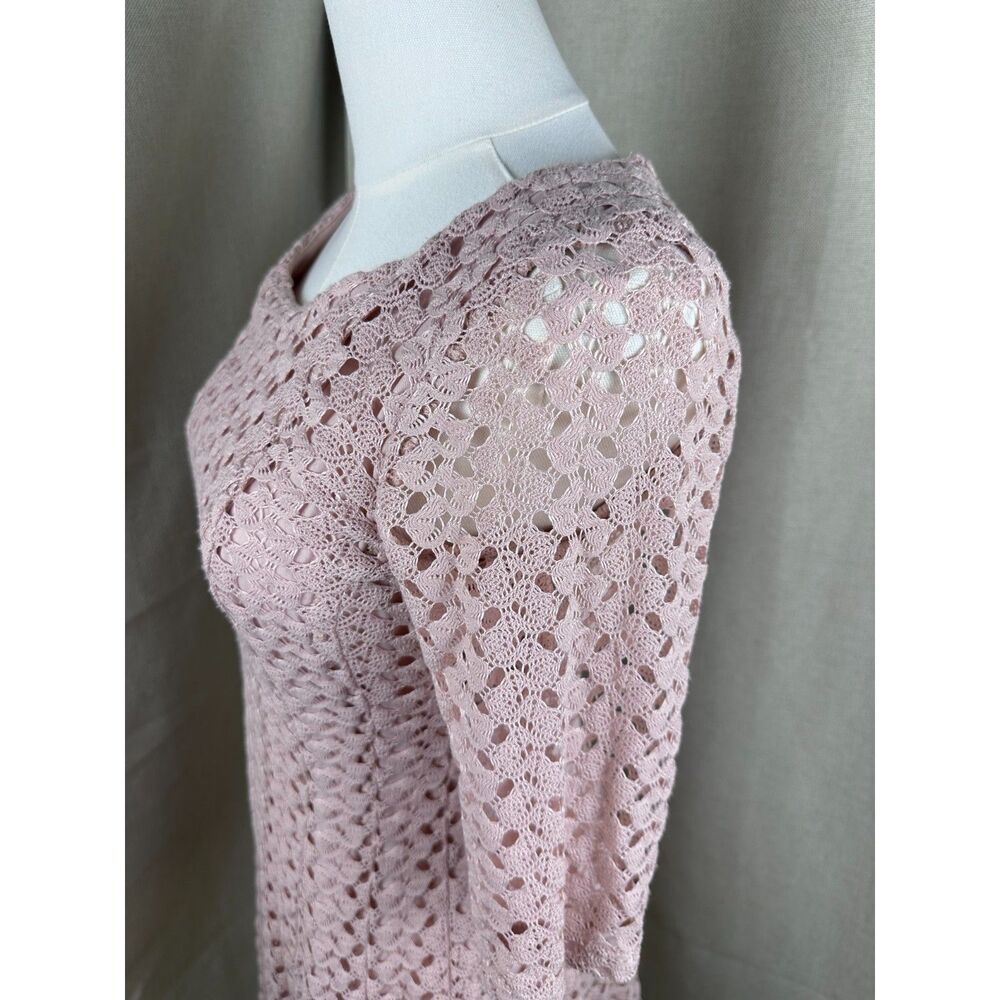 Rabbit Rabbit Rabbit Blush Crochet Lace Dress Size 4 - Picture 5 of 6
